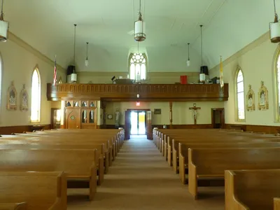 Back of the church.