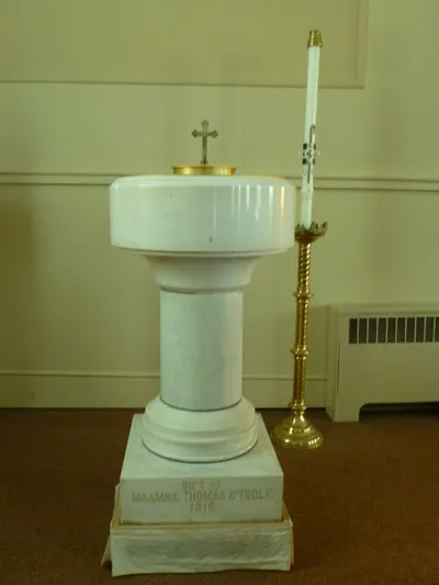 Baptismal font.
