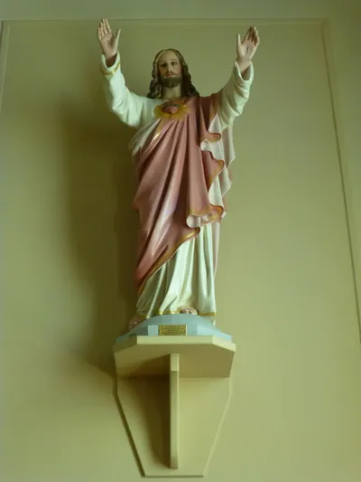 Sacred heart statue.