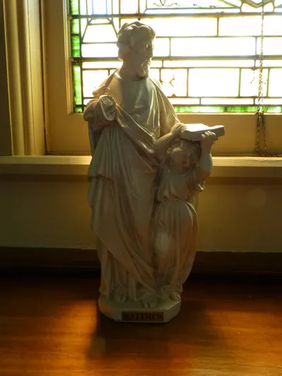 Statue of St. Matthew.