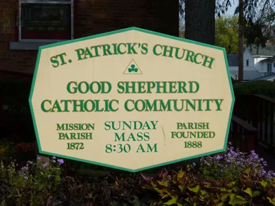 Church sign.