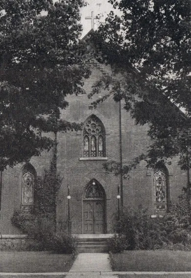 Exterior of church, 1939. Source: Catholic Courier Golden Jubilee Edition: 1889-1939