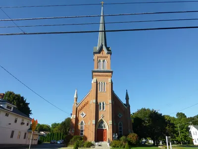 Front of the church.