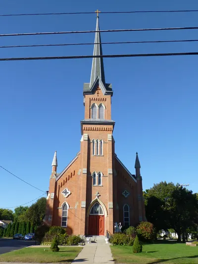 Front of the church.