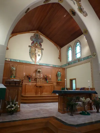 Sanctuary seen from left angle.
