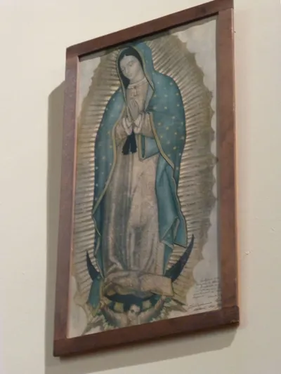 Our Lady of Guadelupe painting.