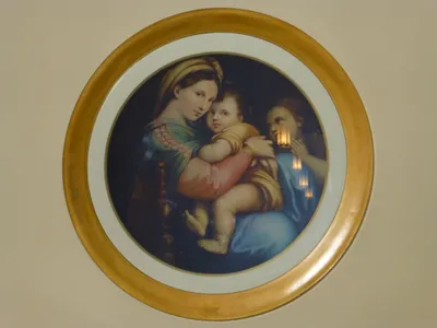 Painting of Our Lady with Christ child.