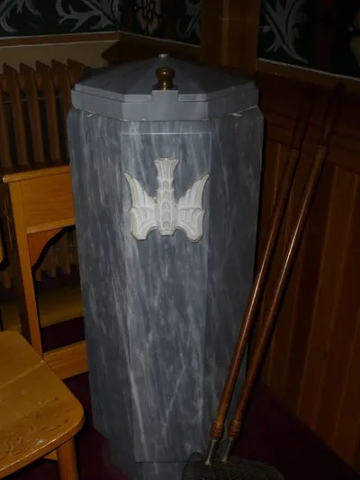Baptismal font.