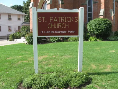 Church sign.