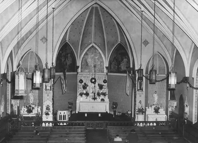 Interior, post-1942 renovation.