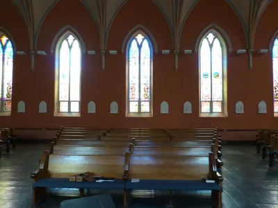 Back of the church.