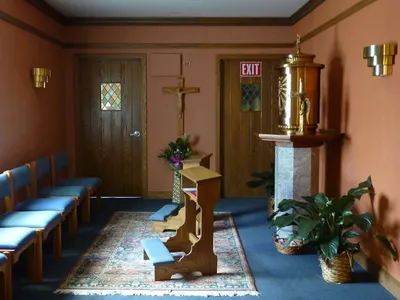 Adoration chapel.