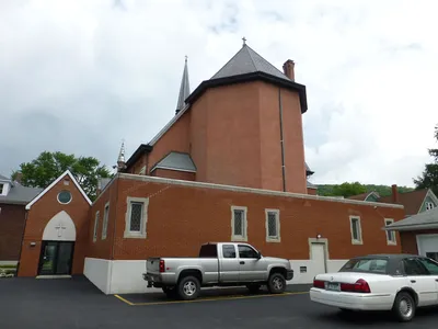 Back of the church.