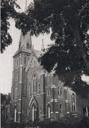 Exterior of church, 1939. Source: Catholic Courier Golden Jubilee Edition: 1889-1939