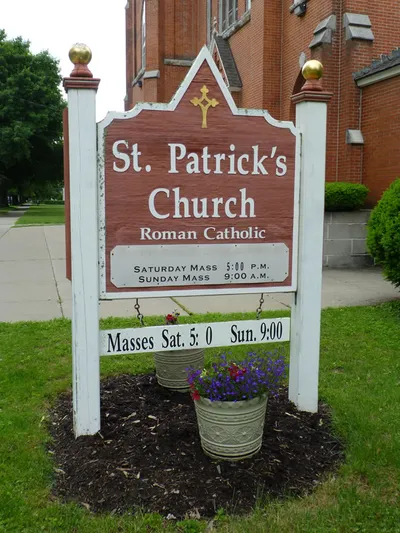 Church sign.