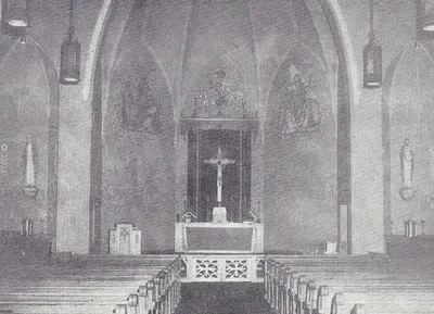Front of the church, 1958.