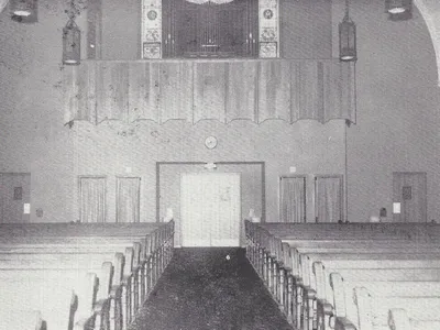 Back of the church, 1958.