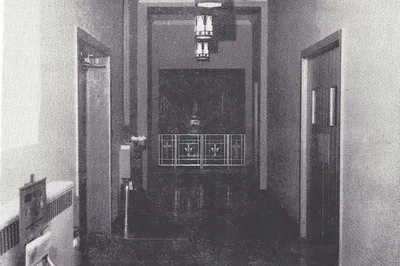 Narthex and baptistry, 1958.