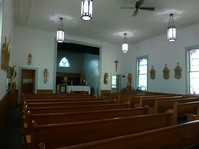 From back left corner.