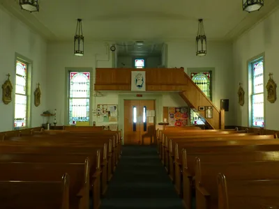Back of the church.