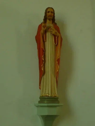 Sacred Heart statue.