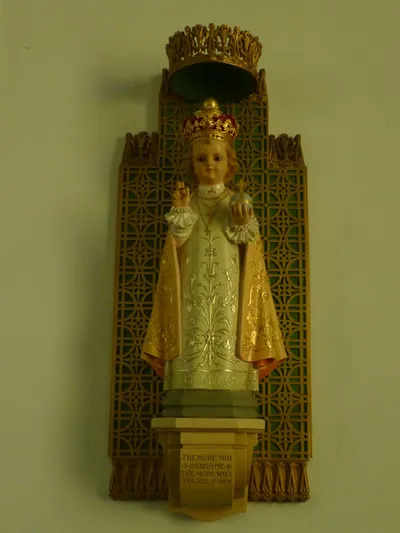 Infant of Prague statue.
