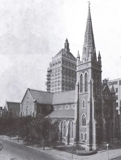 Exterior of Cathedral, 1937. Source: Diocese of Rochester in America