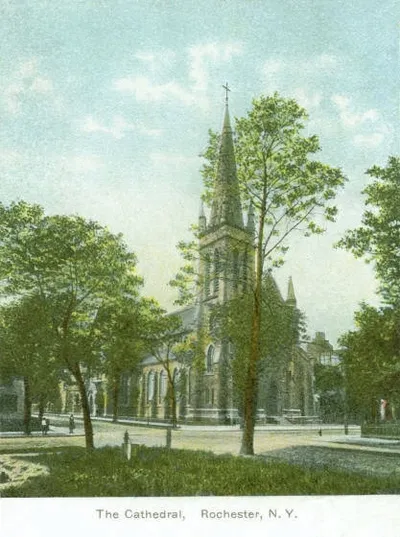 Postcard with illustration of the Cathedral.