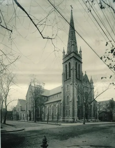 Exterior of Cathedral, 1914. Source: Rochester Public Library Local History Division