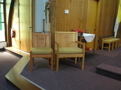 Celebrant's chair.
