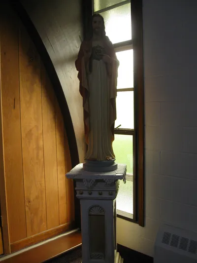 Sacred heart statue.