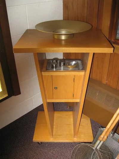 Baptismal font.