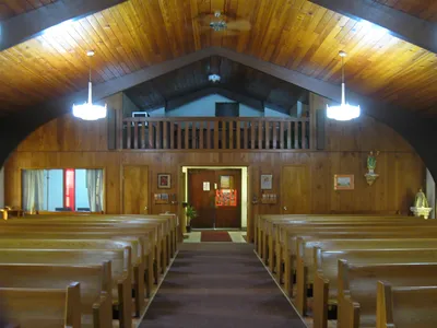 Back of the church.
