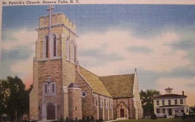 Postcard of present church, undated.