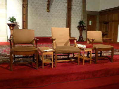Celebrant's chair.