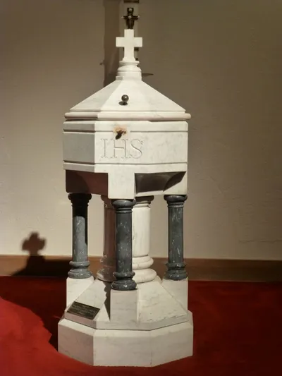 Baptismal font.