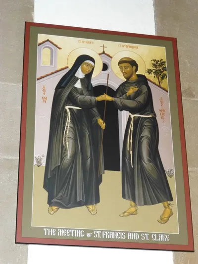 St. Clare and St. Francis icon.