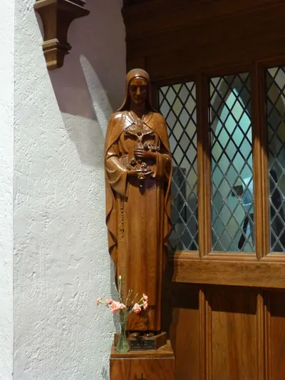 St. Theresa statue.