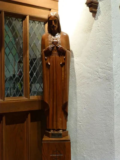 Sacred heart statue.