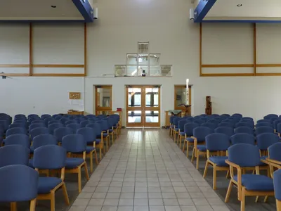 Back of the church.
