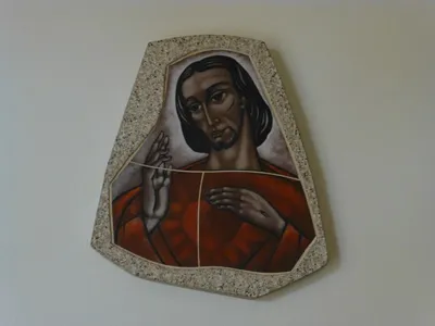 Sacred heart artwork.