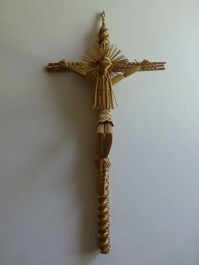 Cornhusk crucifix.