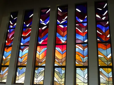 Stained glass.