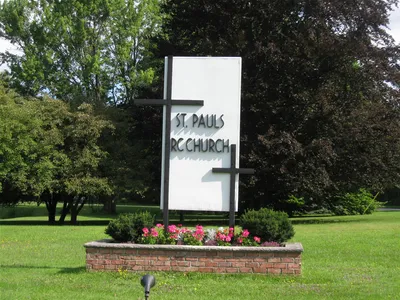 Church sign.