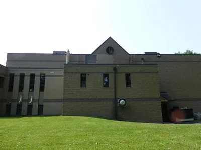 Back of the church.