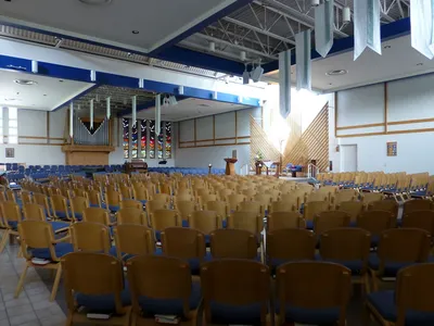 Seen from back right corner.
