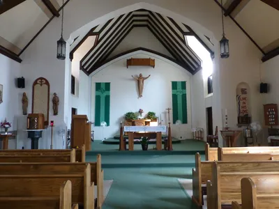 Front of the church.