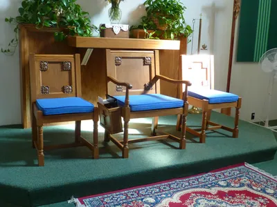 Celebrant's chair.