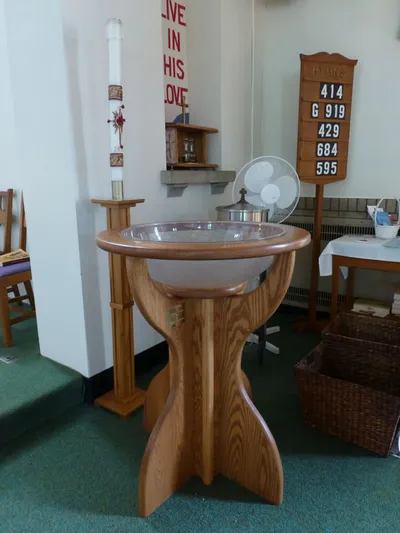 Baptismal font.
