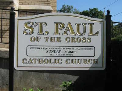 Church sign.